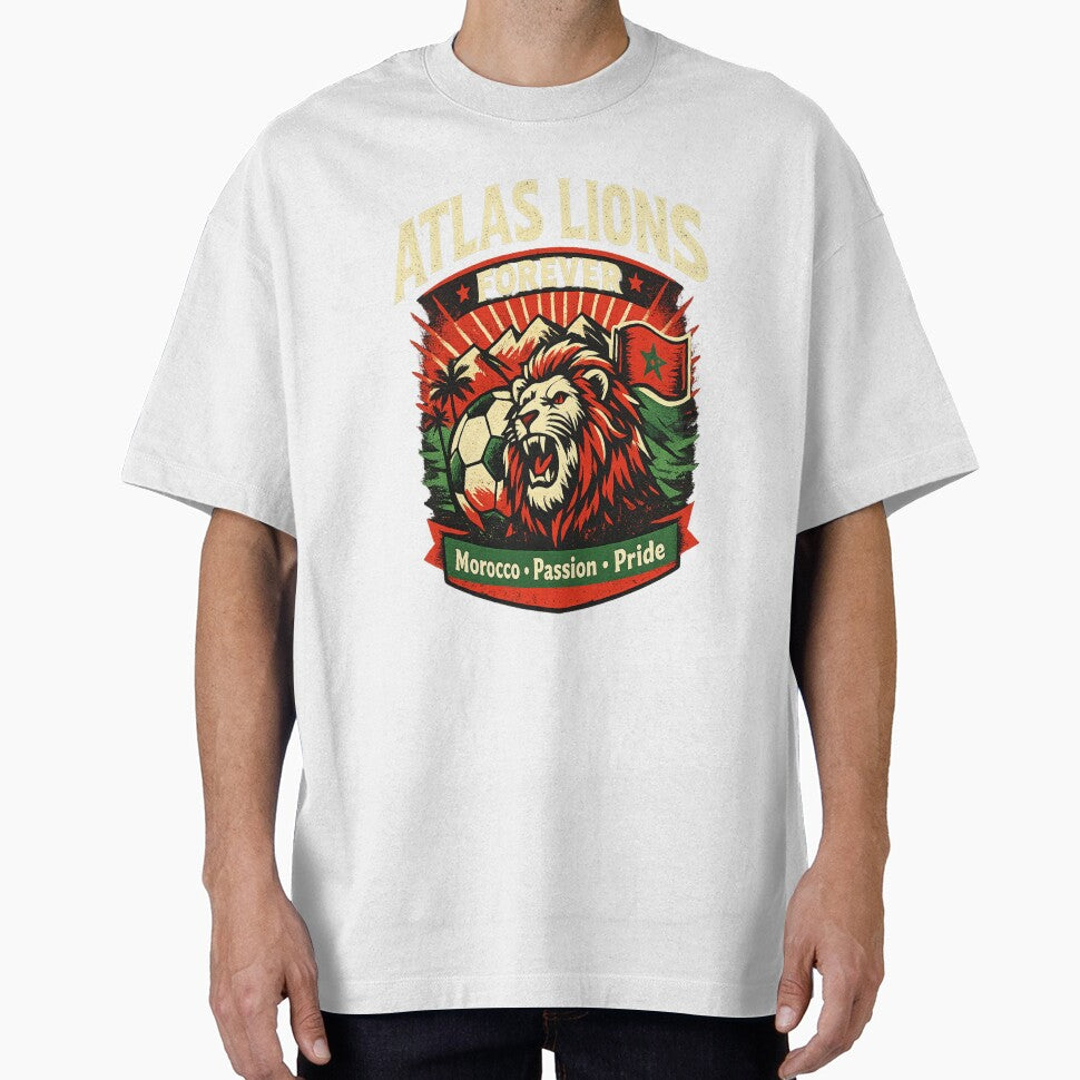 Atlas Lions Forever Morocco Football Sticker | Moroccan Soccer Fan Pride Gift by sosservice
