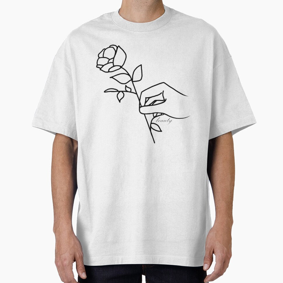 Simple Flower Outline Beauty by RoemDesigns