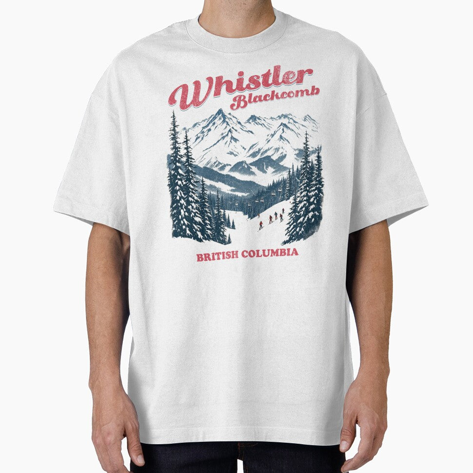 Whistler Skiing tshirt | Canadian Winter Apparel | Ski Whistler Blackcomb Tee | Après-Ski Sweater | Winter Sports Gift by Vulcan Spark Studios