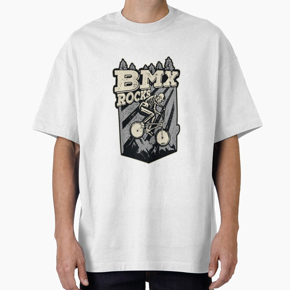 BMX Rocks Funny Skeleton BMX Rider by ClosetVelvet