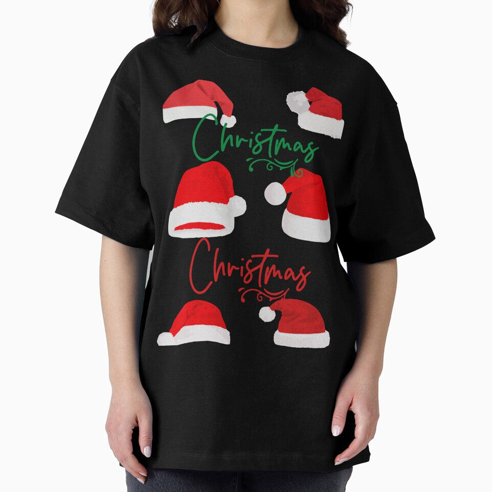 Merry Christmas with a Christmas cap Classic T-Shirt design by hetvick