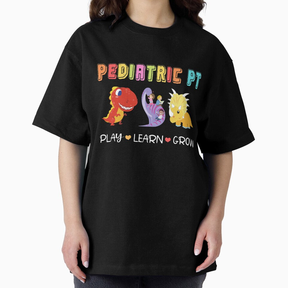 Rainbow Pediatric PT Shirt, Kids Dinosaur Physical Therapist by armstrongartist