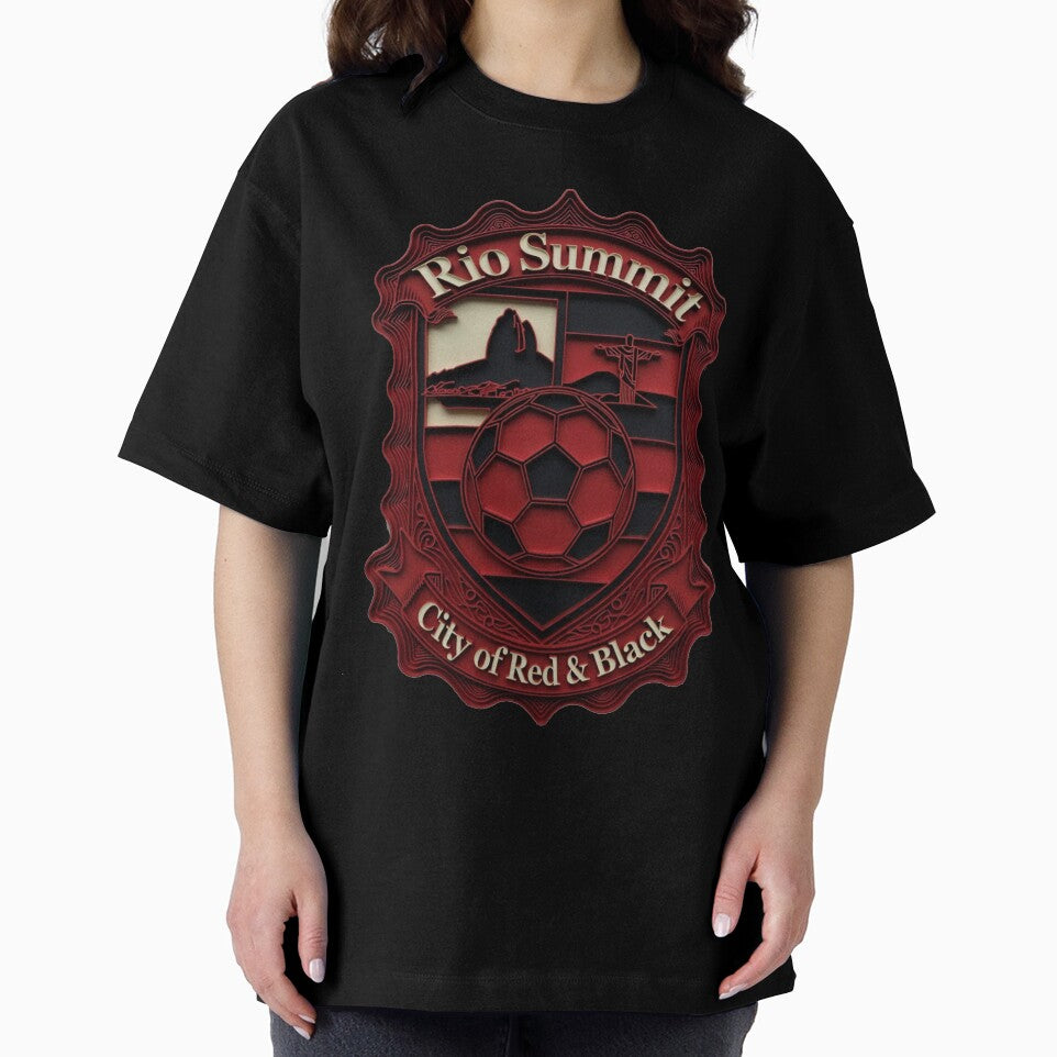Flamengo Rio Flame T-Shirt, Scarlet Summit Heritage Mug, Brazilian Football Pride Gift by YMLux