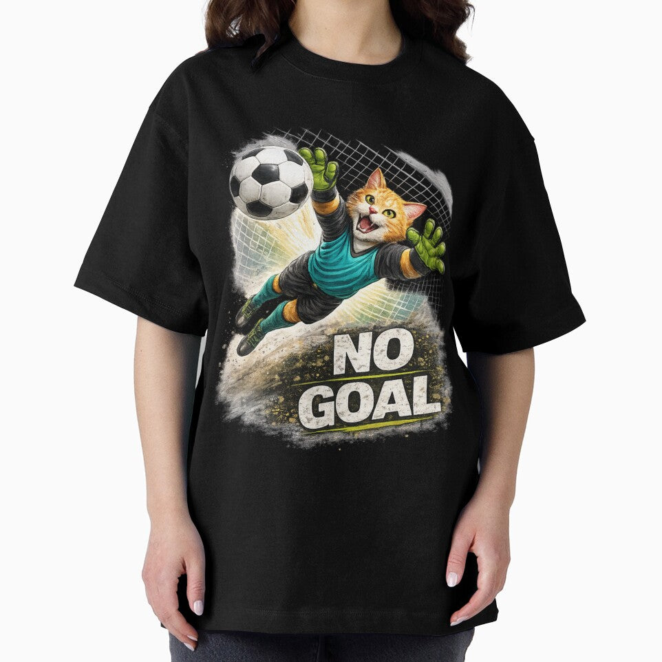 Goalkeeper Cat – No Goal by IrynaLineArt