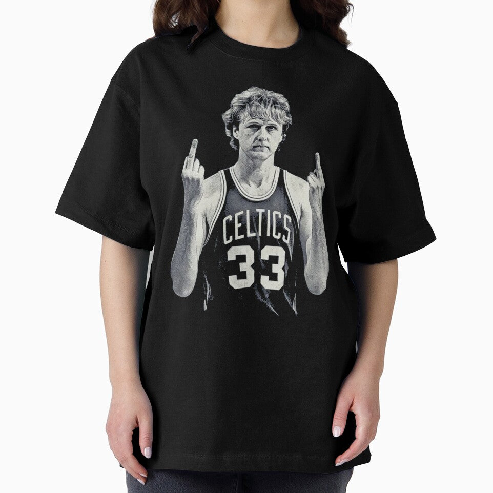 Larry Bird MIDDLE FINGER 90s by 3YHE
