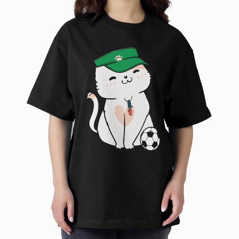 Soccer Player White Cat by Pet Station