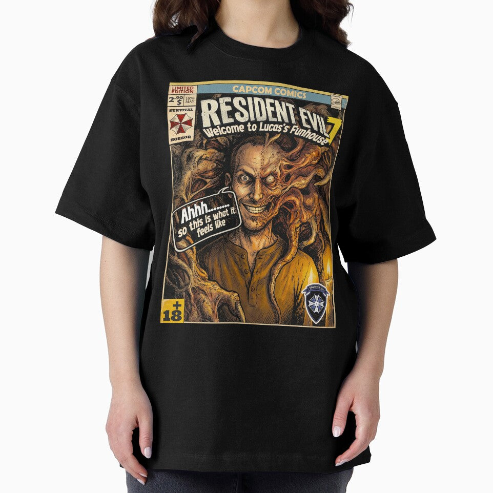 Resident Evil 7 Lucas Baker Comic Book Cover Retro Gaming Art by Back2Collage