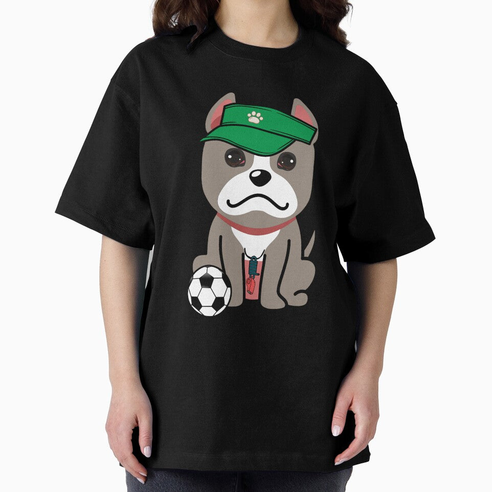 Soccer Player Grey Dog by Pet Station