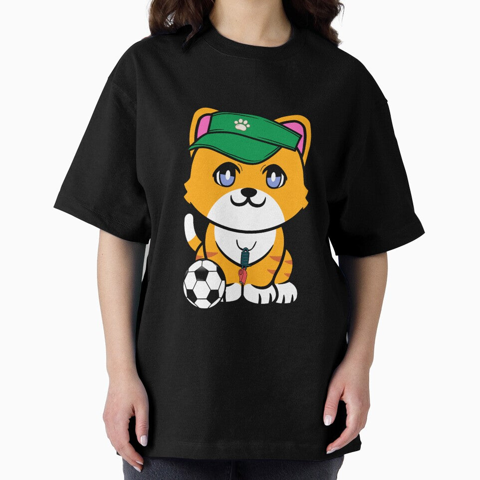 Soccer Player Orange Cat by Pet Station
