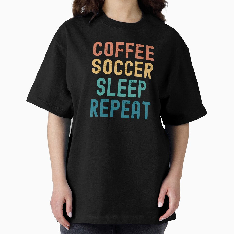 Coffee Soccer Sleep Repeat - Funny Soccer & Coffee Gift by kindxinn