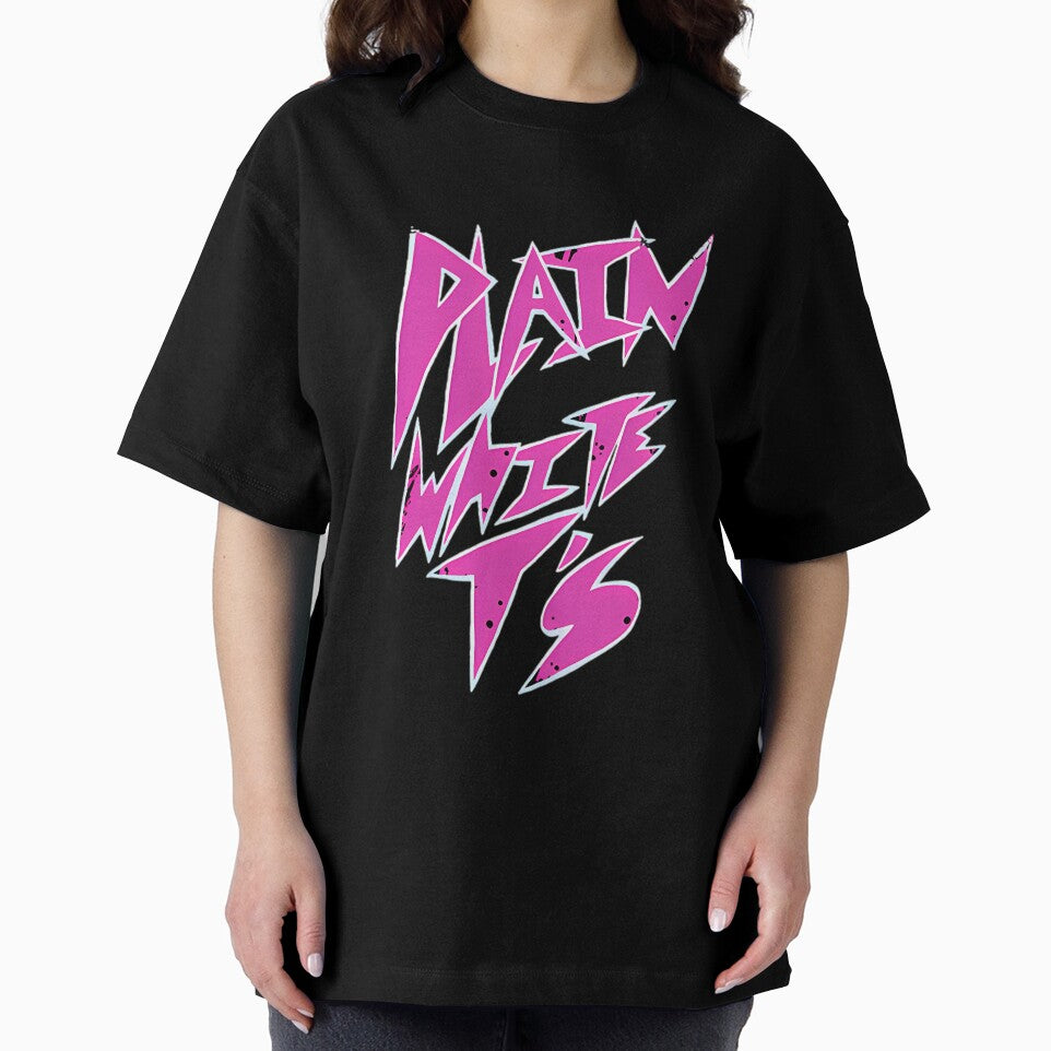 Plain White Ts Neon Pink Sharp Logo Pop Punk Emo by MarieMorin1