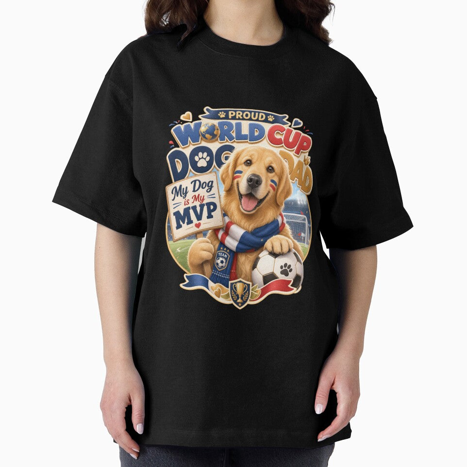 Proud World Cup Dog Dad Golden Retriever Kawaii Scarf by Ashley critters