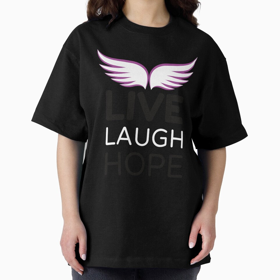 Live Laugh Hope - Short Motivational Quote | Colorful Fashion Hope Typography by Delandor