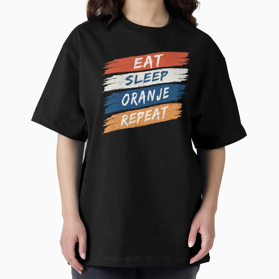 Eat Sleep Oranje Repeat - Oranje (Orange Dutch) by Numero14