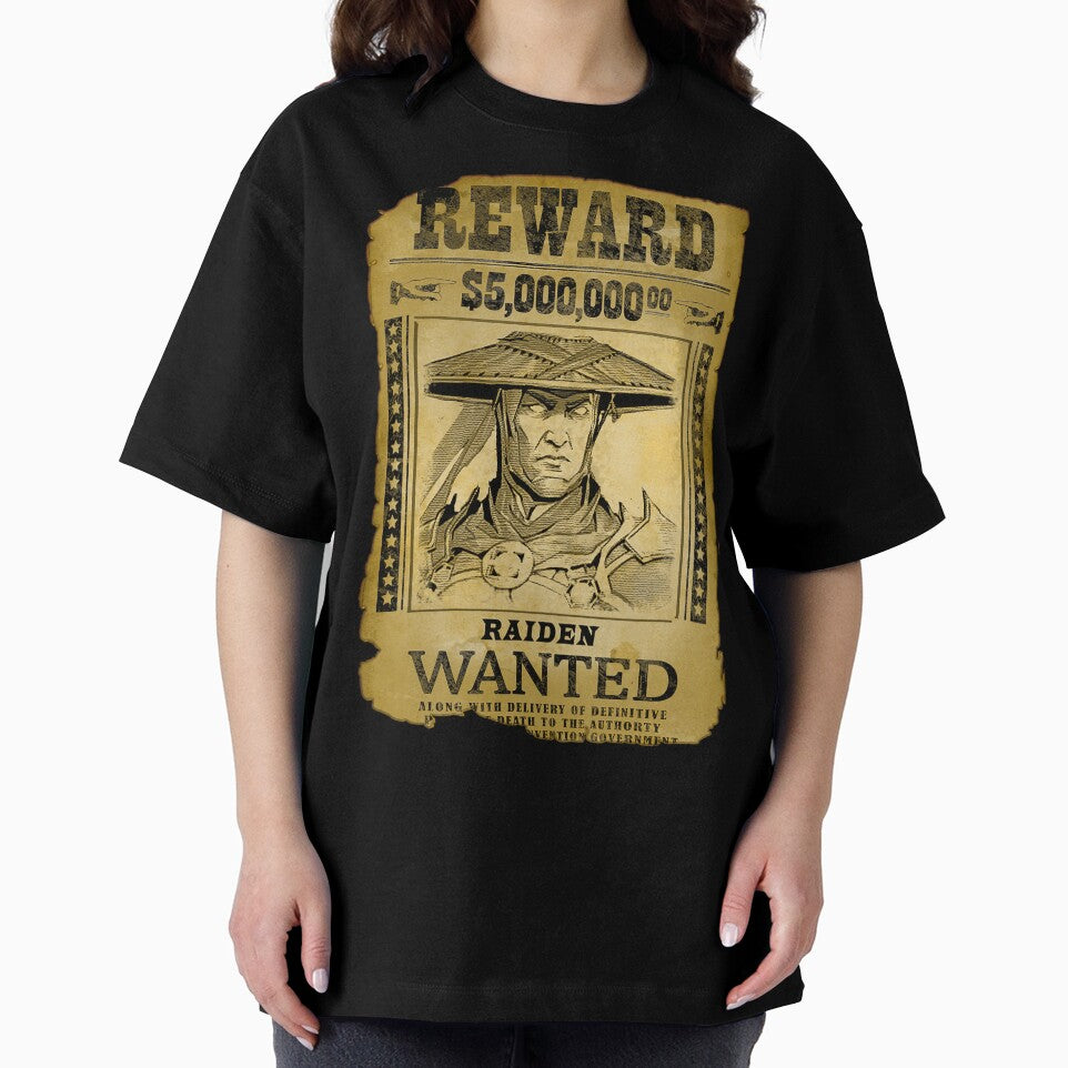 Raiden Wanted Poster Retro Mortal Kombat Gaming Art by Back2Collage
