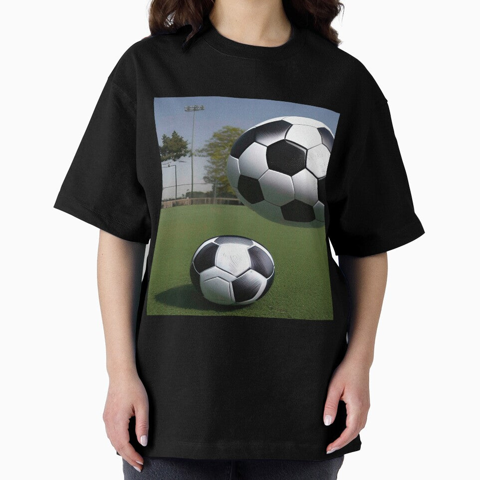 Sports Dual Soccer Balls on Soccer Field by deniselynnimage