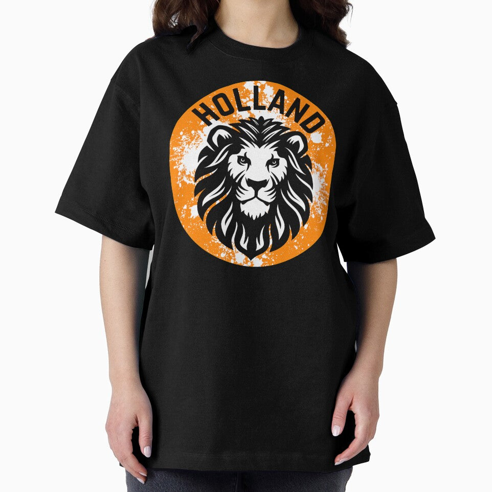 Go Holland! - Dutch Lion Distressed Badge (Orange) by DWDiva