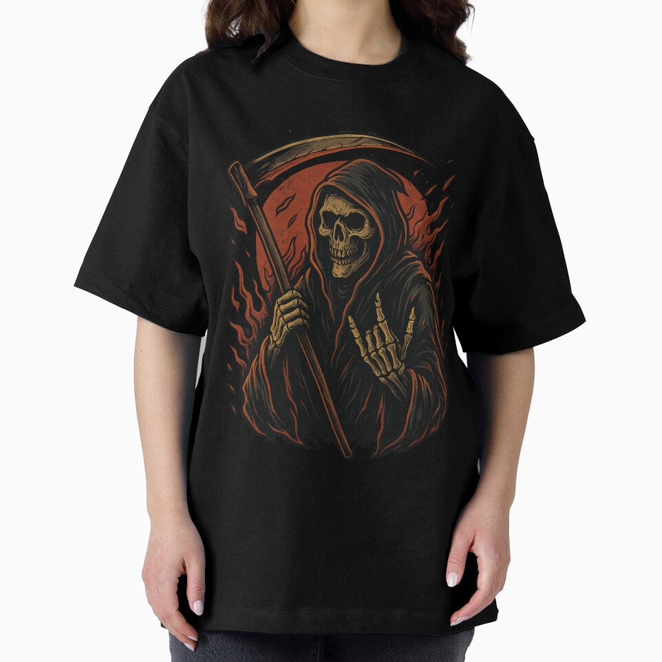 Metal Oversized T-Shirt by Jackfruitss