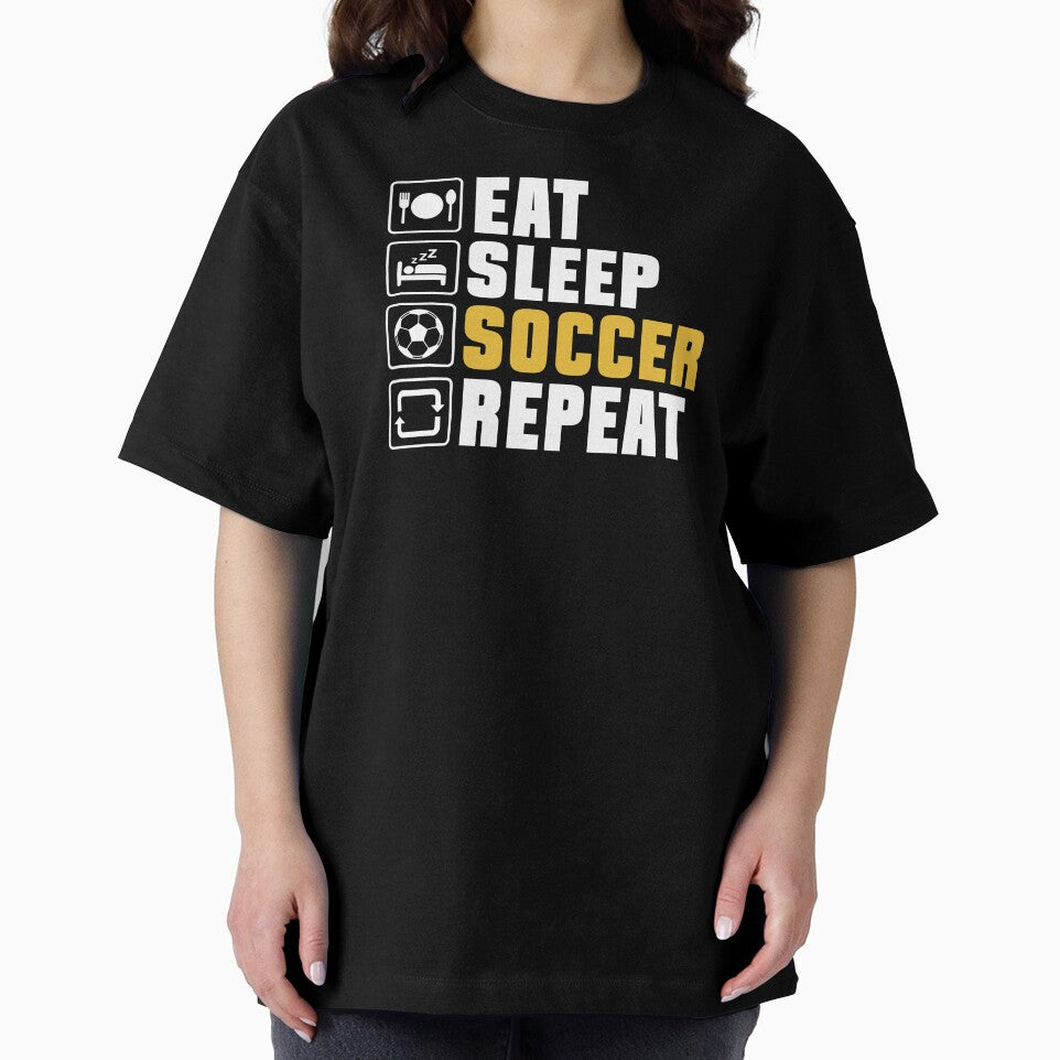 eat sleep soccer repeat by ThreadBeat