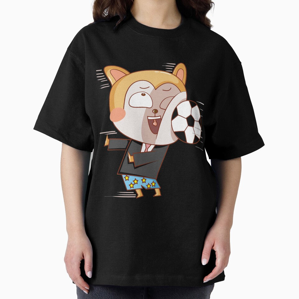 Japanese Shiba dog playing soccer by Phrassom