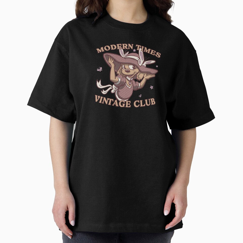 modern times vintage club - cartoon cute dressed puppy by hayrpictures