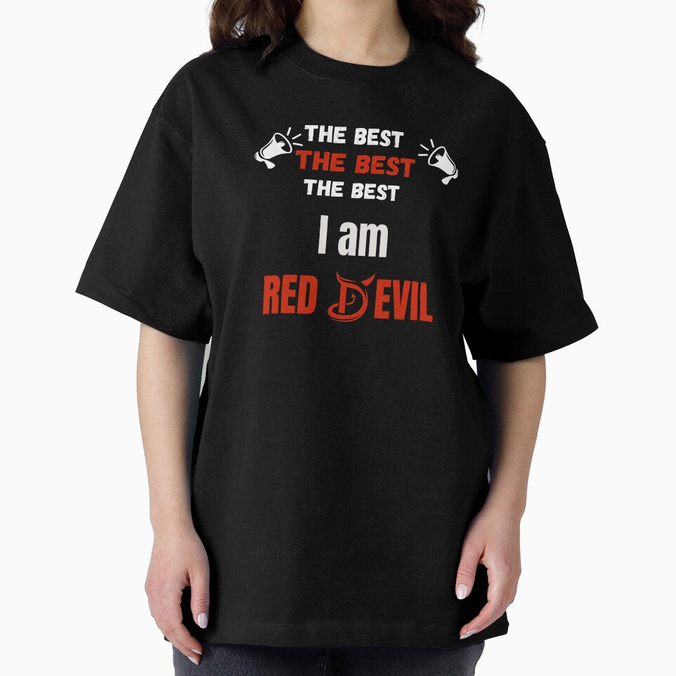 t-shirt, cap red devil the best by Passionfoot
