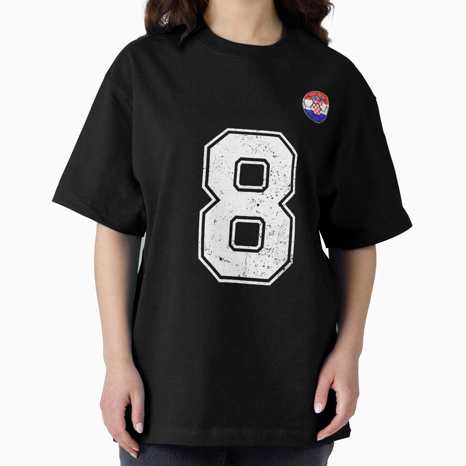 Croatia Soccer Number 8 Vintage Sports Fan by KristenosNehk