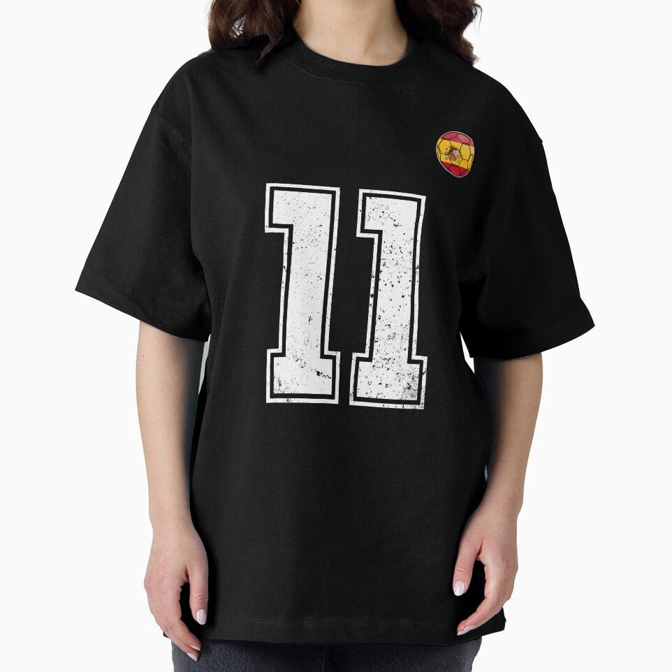 Spain Soccer Number 11 Vintage Sports Fan by KristenosNehk