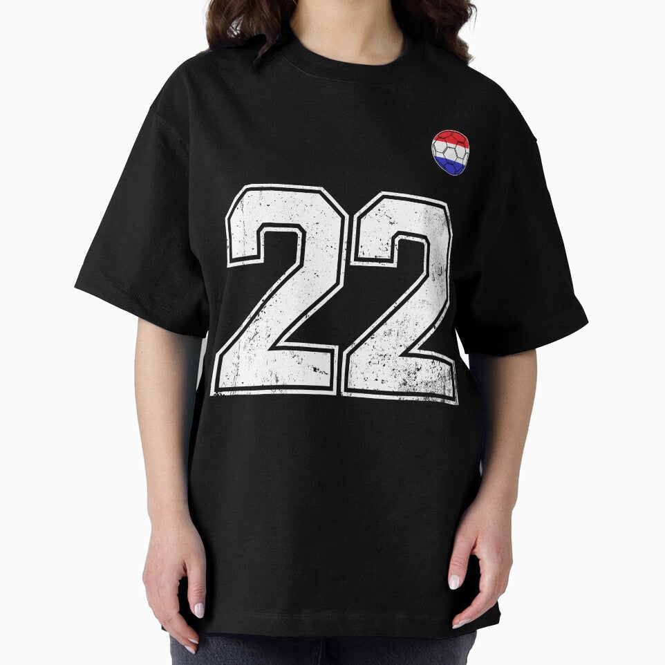 Netherlands Soccer Number 22 Vintage Sports Fan by LiviuGligoros