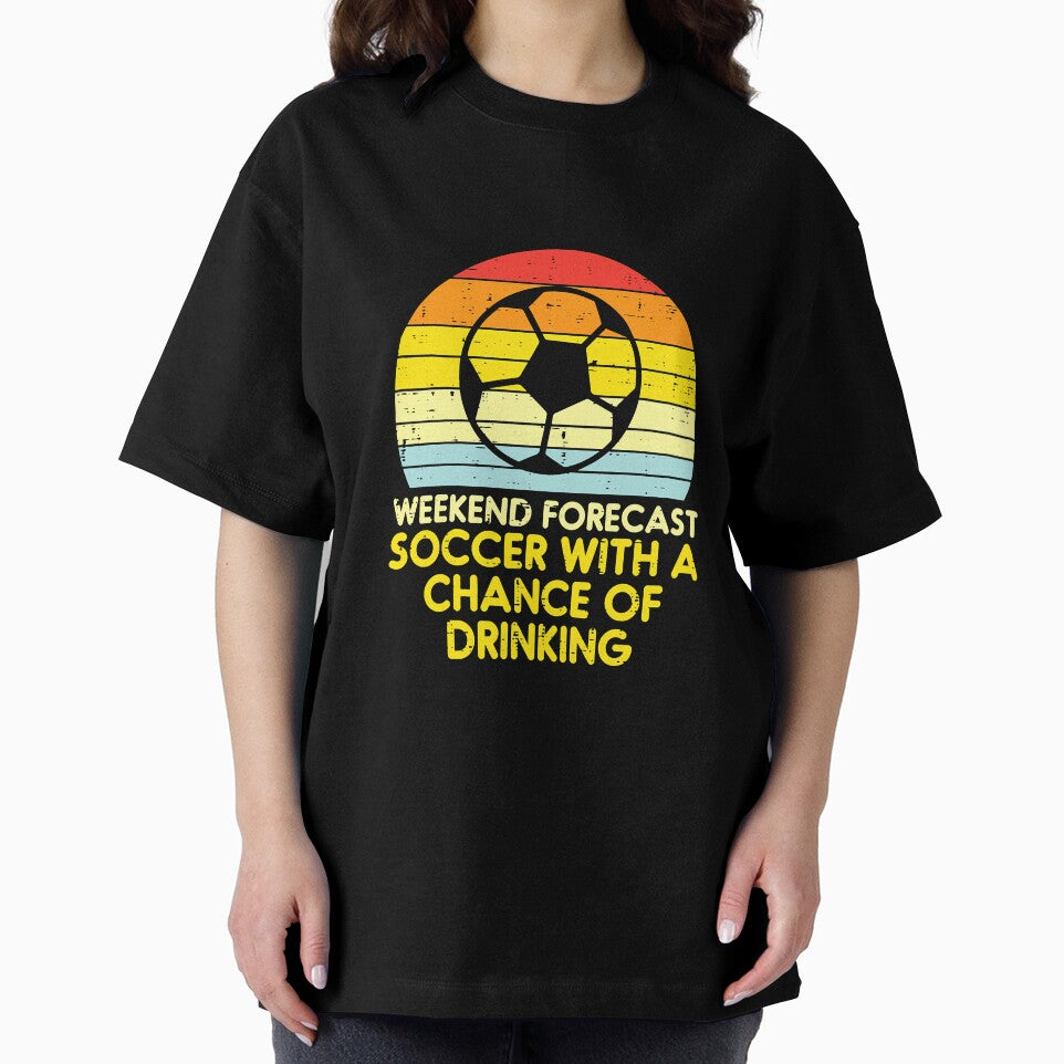Weekend Forecast Soccer Drinking Retro by SkyCloudBlue