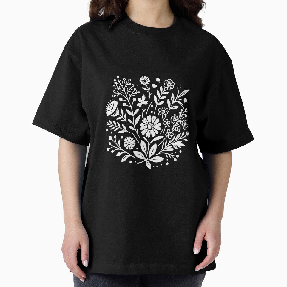 Minimalist T-Shirts, Gifts for Women, Flowers Crewneck Sweatshirt, Aesthetic Tees, Floral Shirts for Women, Wild Flowers Graphic Tees by teecraftstudios