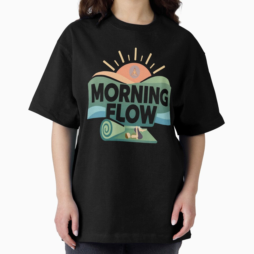 Morning Flow – Minimal Yoga Calm T-Shirt by RMTrendy
