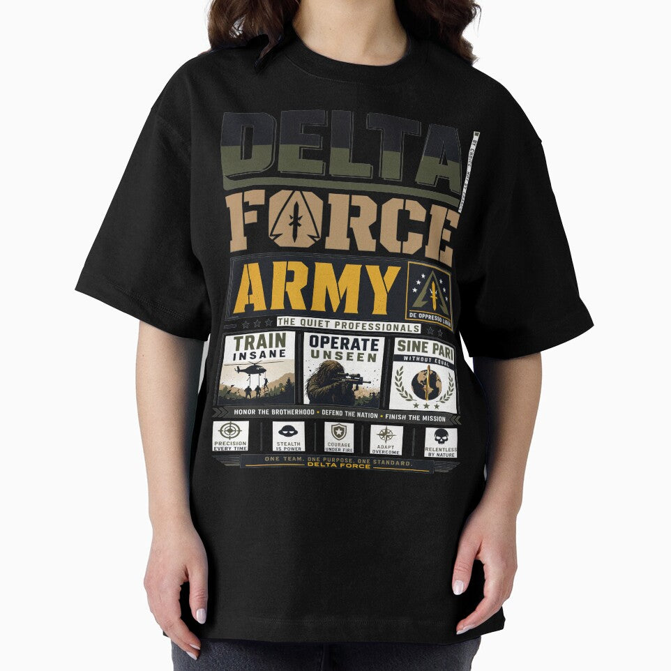Delta Force Army The Quiet Professionals Streetwear by KLERIKSTORE