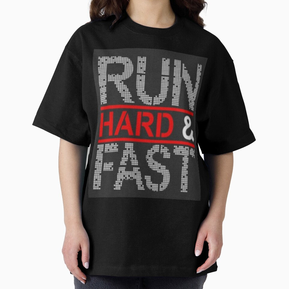 Run Hard And Fast Printed T-Shirt by storeInsight