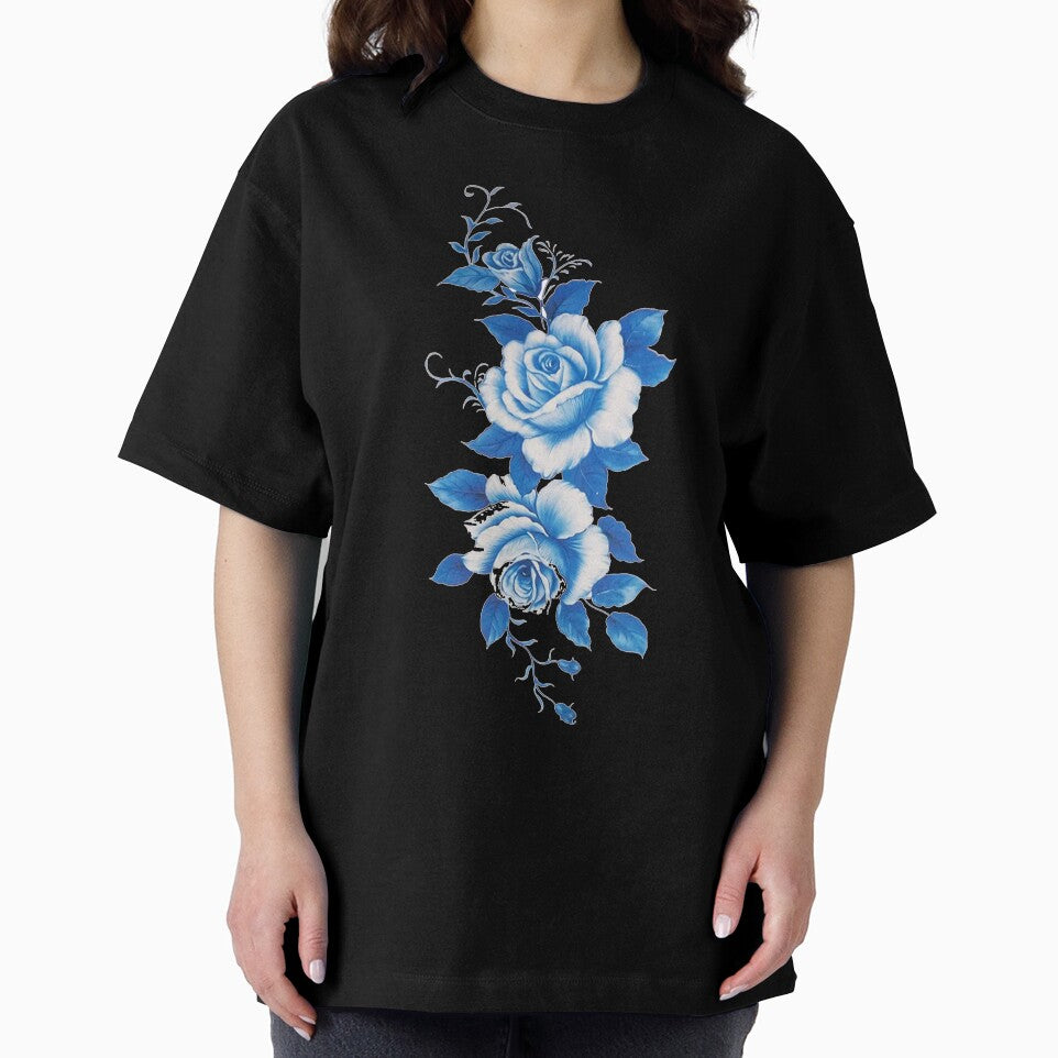 modern minimalist floral , blue and white flower by doitwithlove