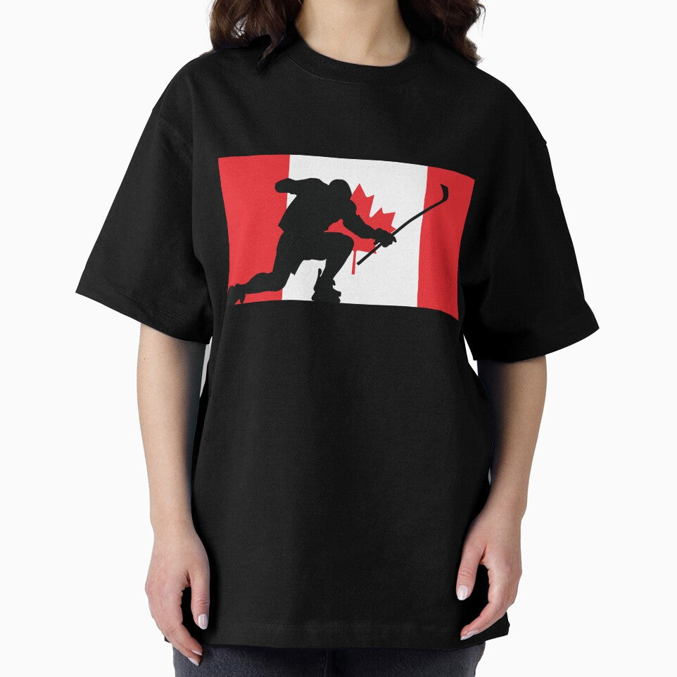 Hockey Canada Silhouette Goal Celebration by CanvasTee