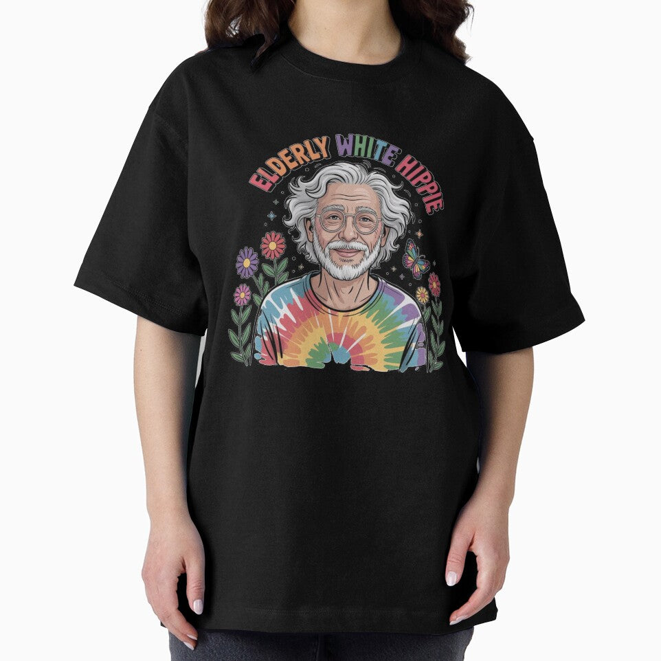 Elderly White Hippie Old Guy group hippie by AleksandraJac05