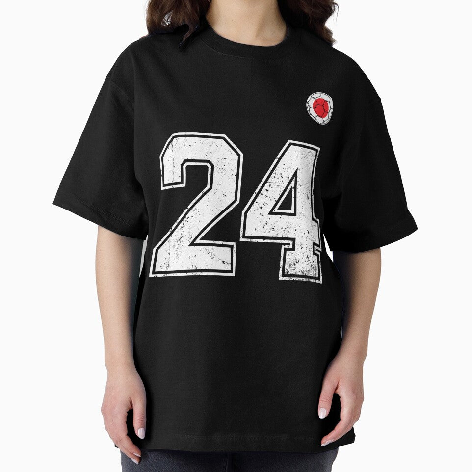 Japan Soccer Number 24 Vintage Sports Fan by LiviuGligoros