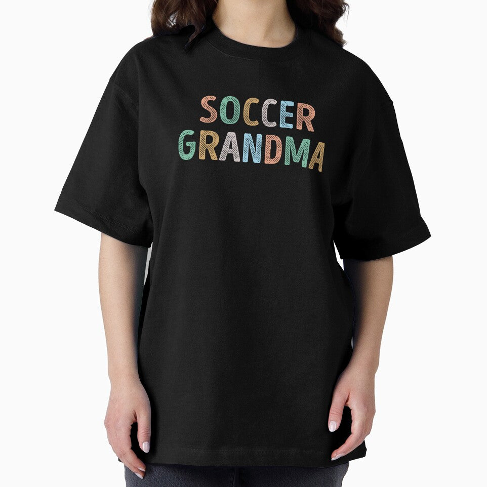 Colorful Typography Soccer Grandma by RareBunny