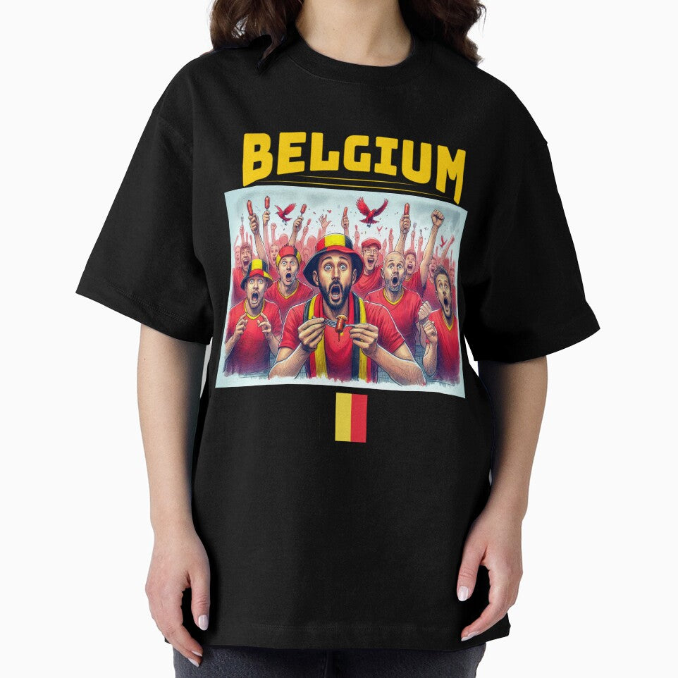 Belgium Fans Euro24, sausage on a Fork. by Get-Forked