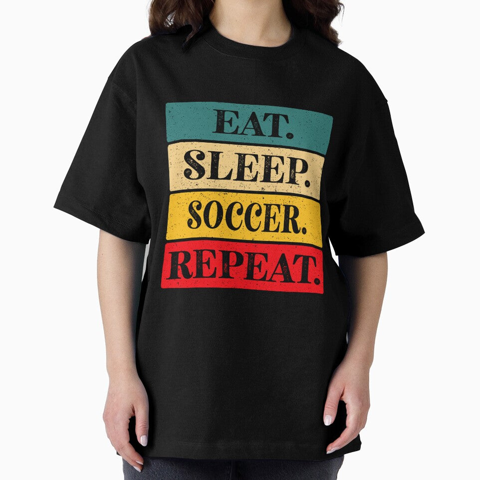 Eat, Sleep, Soccer, Repeat Essential Classic Sticker And Shirt Design by Glike