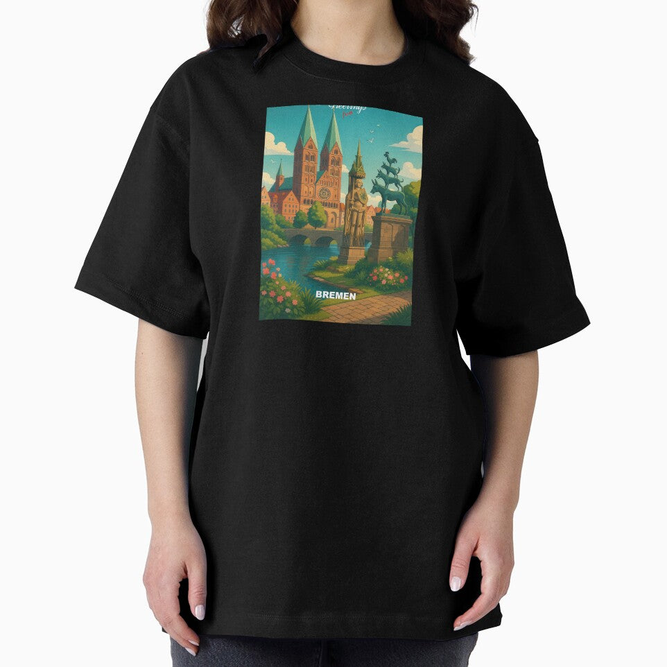 Greetings from BREMEN Germany - Modern Colorful City View by Earth Celebration Designs