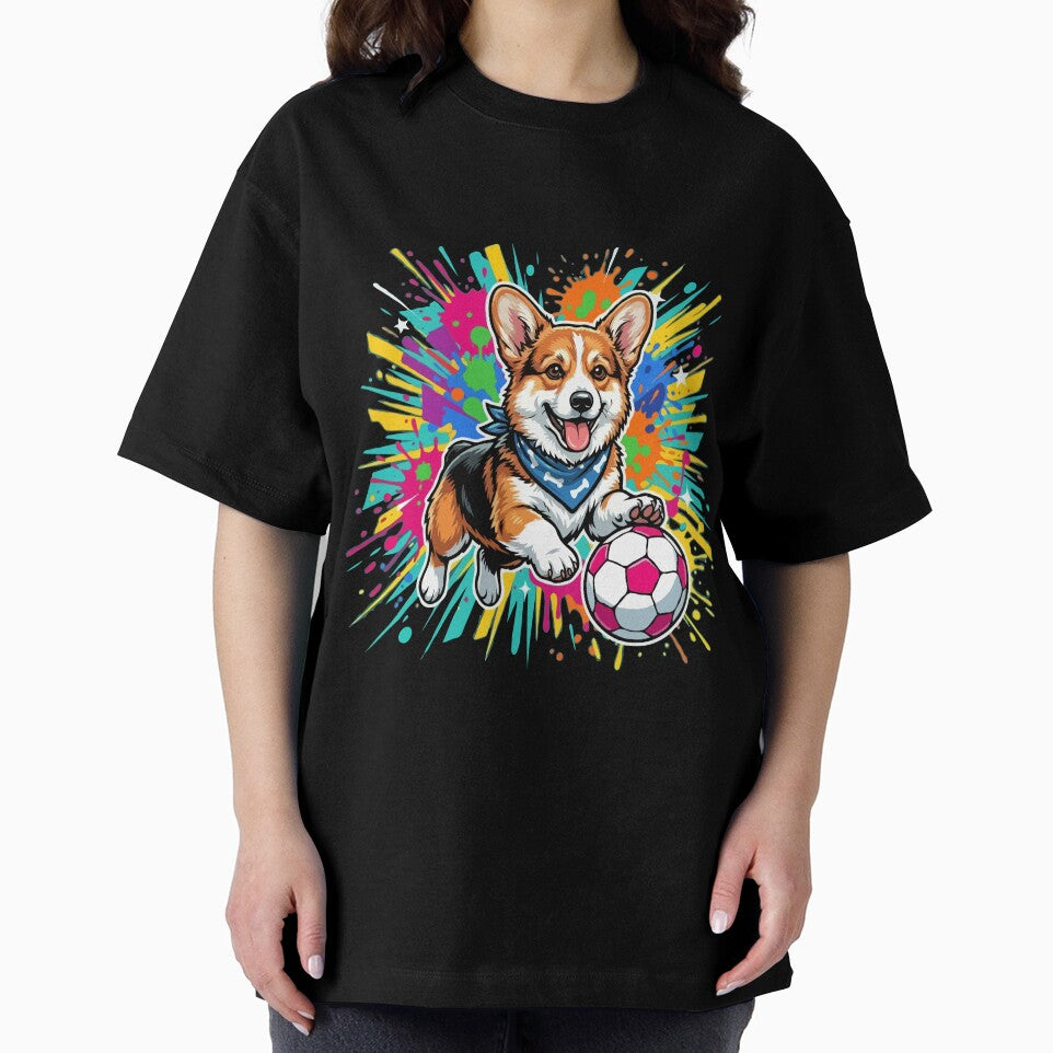 Pembroke Welsh Corgi Soccer Dog – Cute Football Puppy Gift for Dog Lovers by The Real Life Symphony