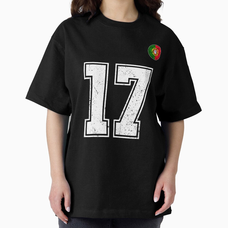 Portugal Soccer Number 17 Vintage Sports Fan by OliviaHayesArt