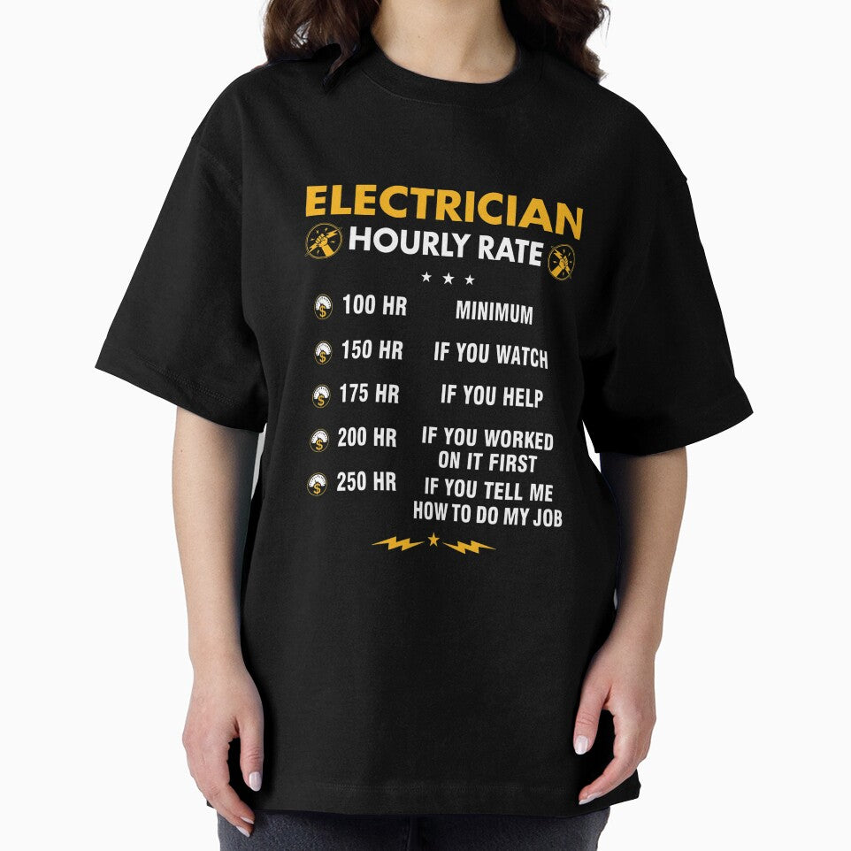 Funny Electrician Electrician Hourly Rate Slim Fit by blankwine