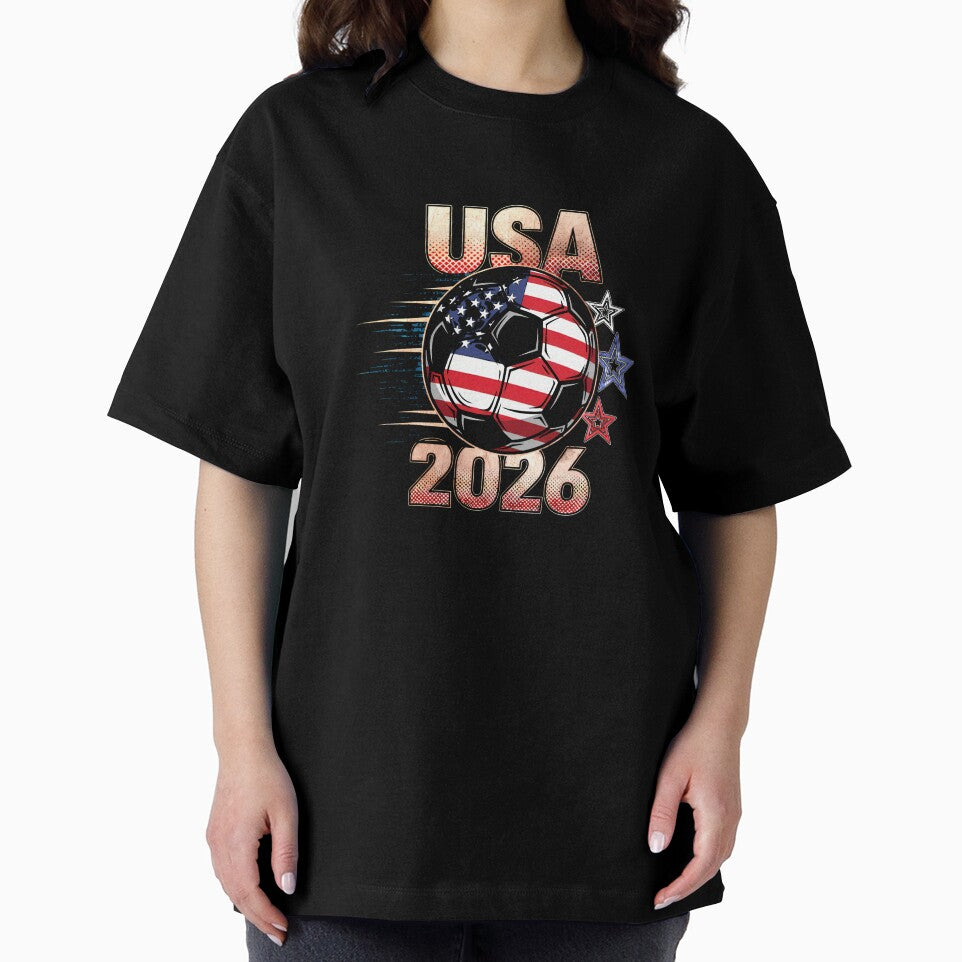 USA Soccer with Red White Blue Stars 2026 Cup T-Shirt_83834283 by SubStudio97