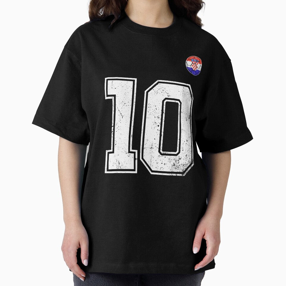 Croatia Soccer Number 10 Vintage Sports Fan by KristenosNehk