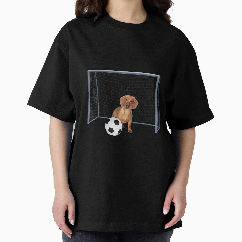 Dachshund dog - Football soccer goal by Move-Art