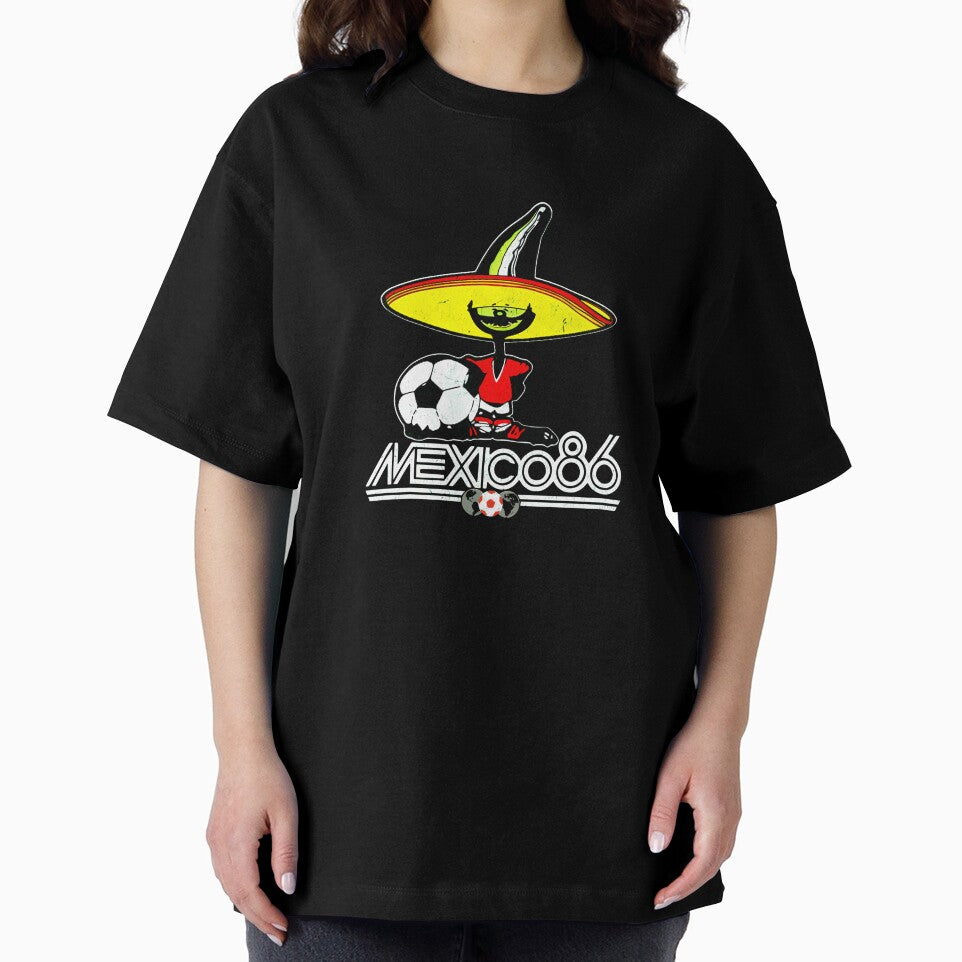 Mexico 86 World Cup Pique Retro Vintage T-Shirt_90751770 by RKdrawings