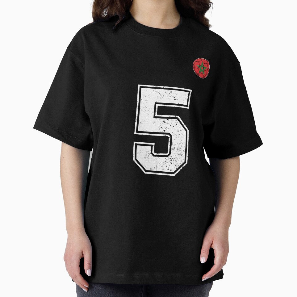 Morocco Soccer Number 5 Vintage Sports Fan by OliviaHayesArt